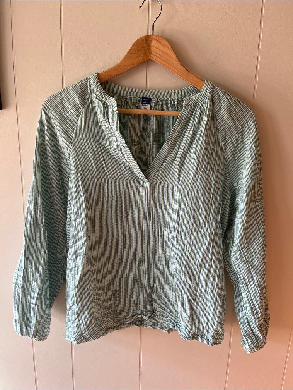 Old Navy Striped Cotton Blouse